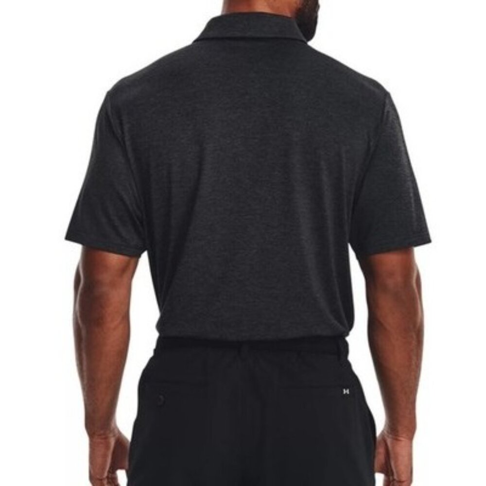 Under Armour Men's Playoff 3.0 Golf Polo Black/Gray Size Medium Short Sleeve - Picture 3 of 3